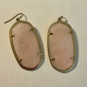 Kendra Scott Gold and Blush Earrings